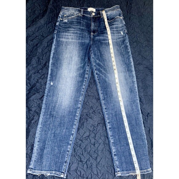 Pistola Size 29 Style # P00016991MY Medium Wash Distressed Straight Jeans - Picture 1 of 7